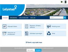 Tablet Screenshot of lelystad.nl